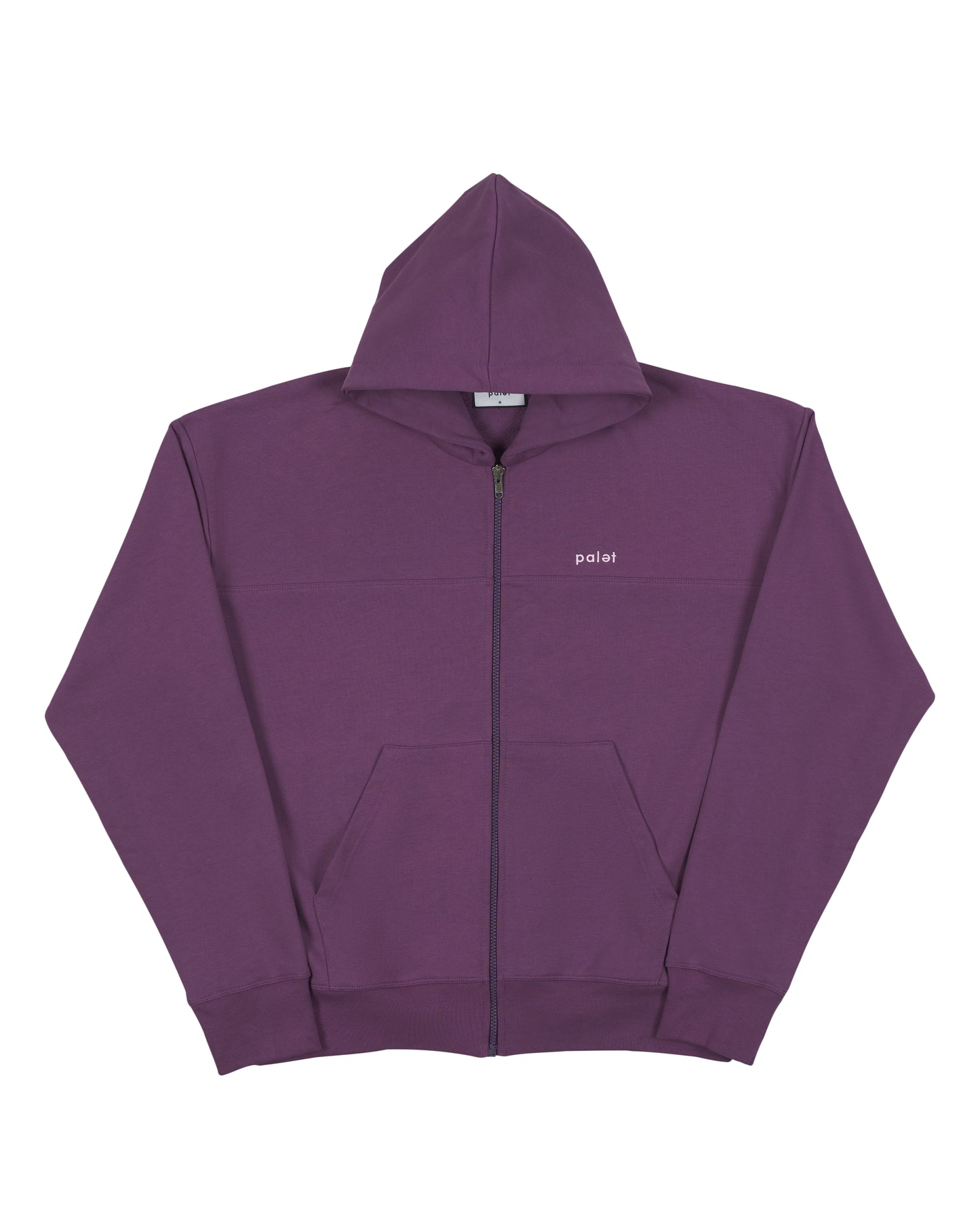 purple paneled palet hooded vest