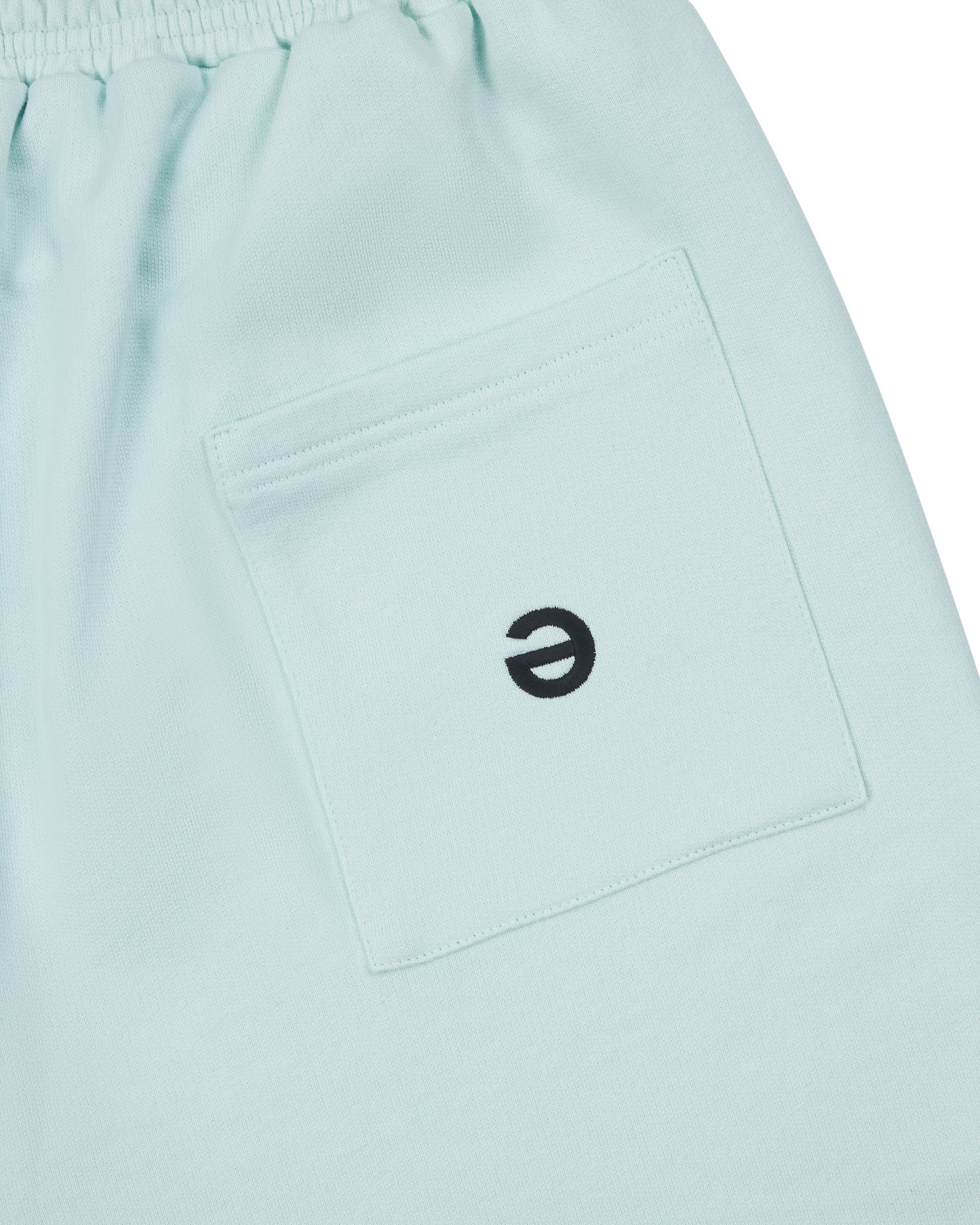 pastel blue paneled palet pants