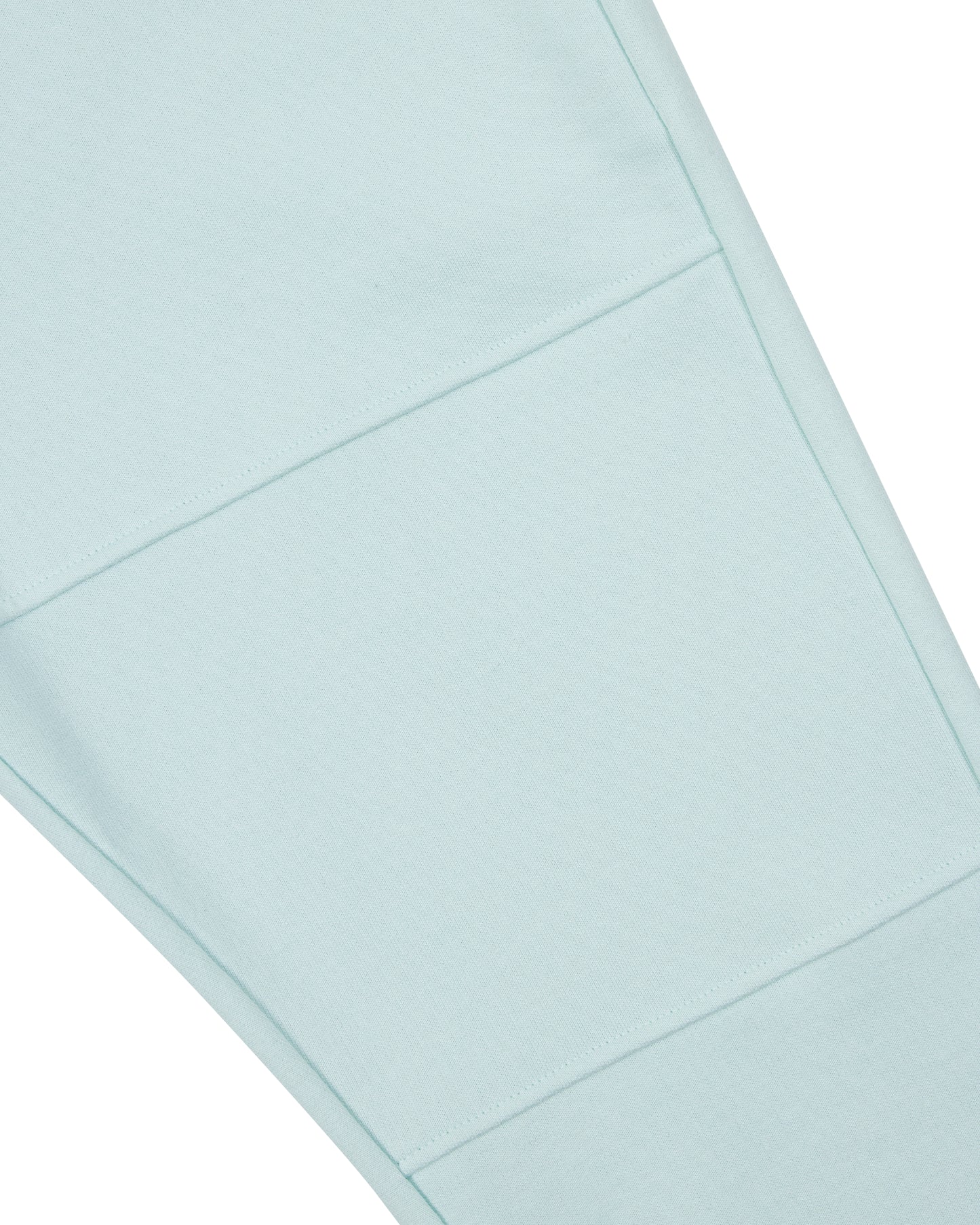 pastel blue paneled palet pants