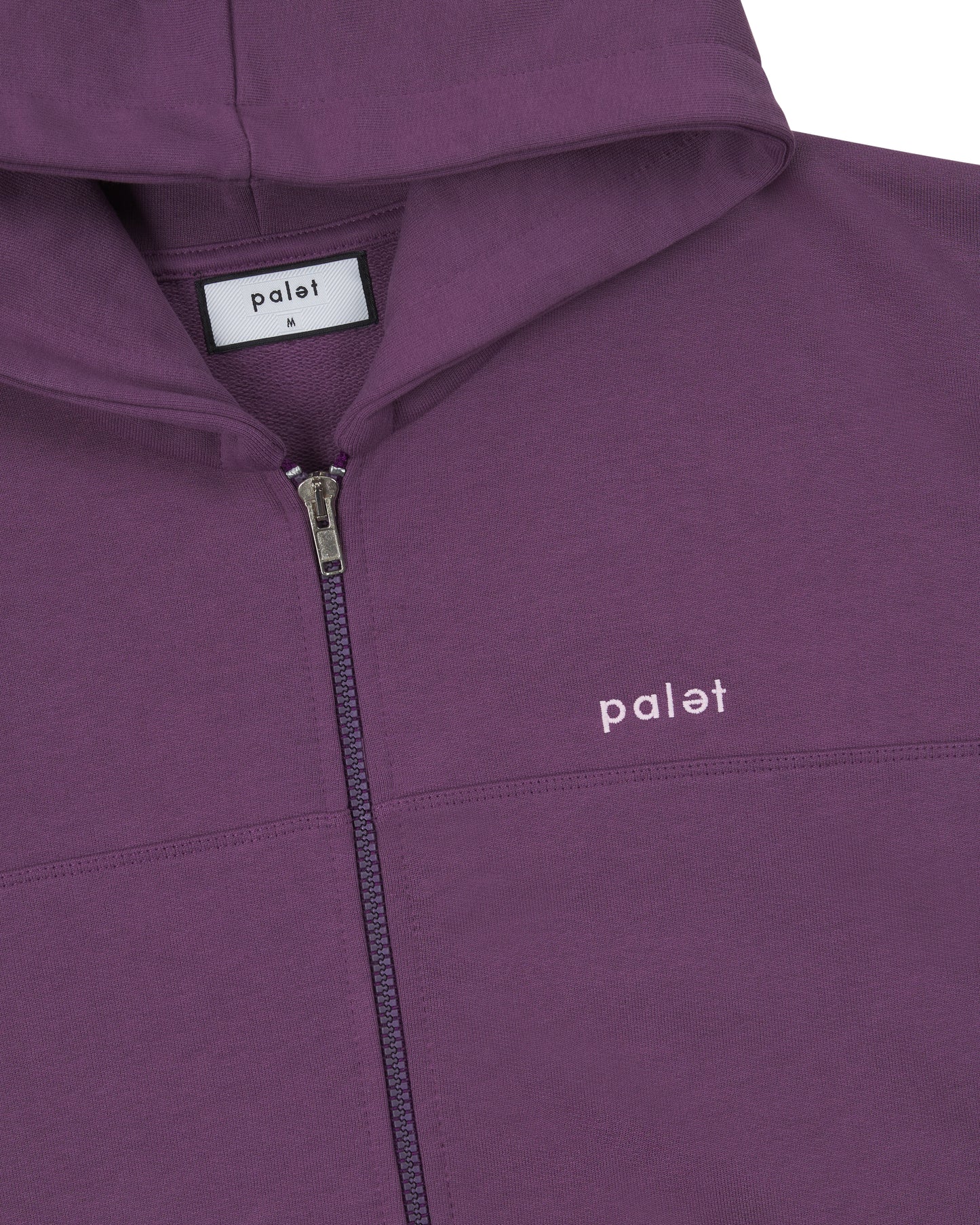 purple paneled palet hooded vest