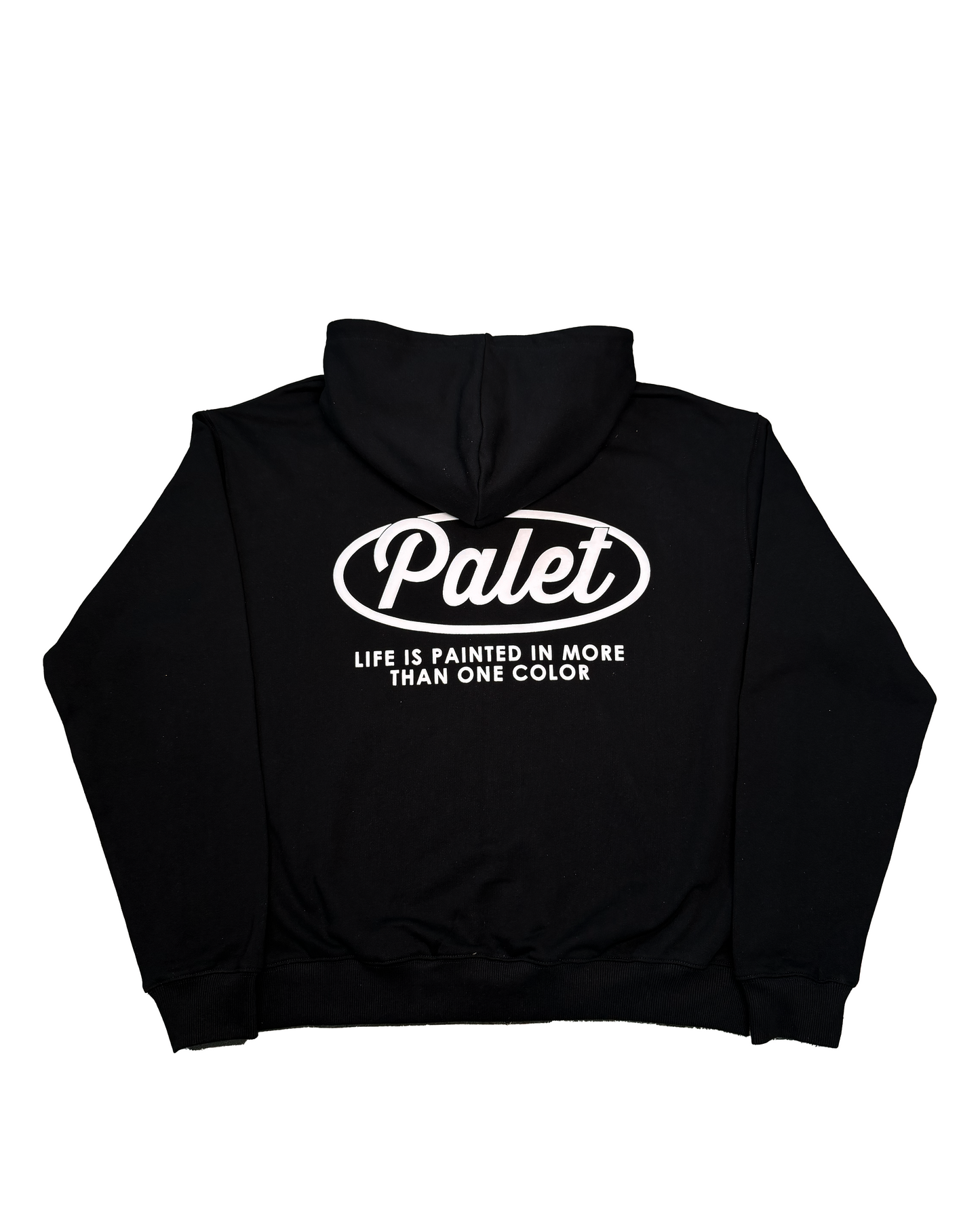 One color zip hoodie