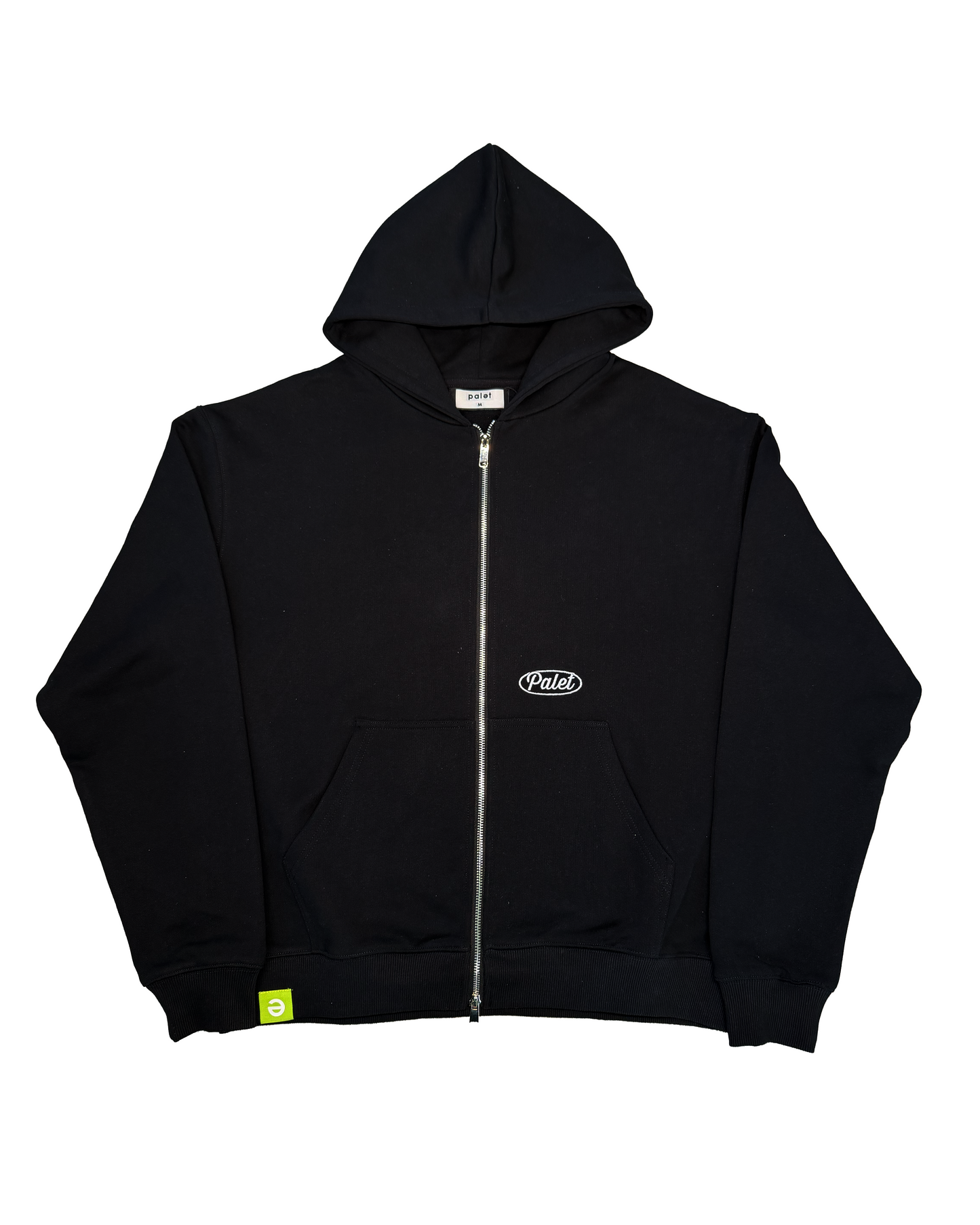 One color zip hoodie